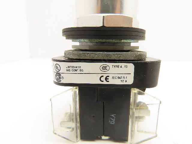 Allen Bradley 800T-QT10W Illuminated Clear Lens Pushbutton 30mm