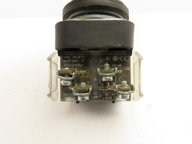 Allen Bradley 800T-QT10W Illuminated Clear Lens Pushbutton 30mm