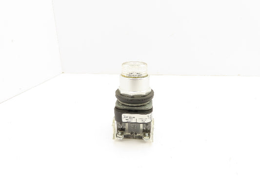 Allen Bradley 800T-QT10W Illuminated Clear Lens Pushbutton 30mm