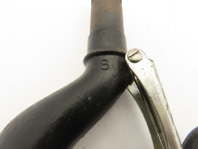 CM Lodestar 3-4 Ton Chain Hoist Upper Hook Threaded Shank w/Latch No 8