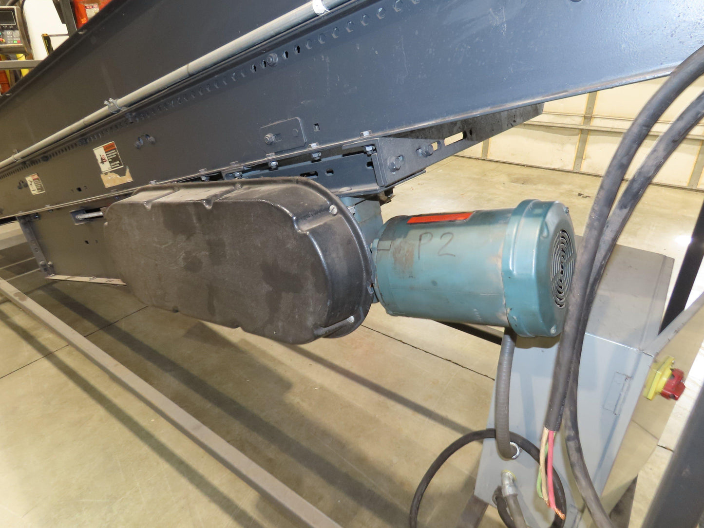 Alvey 28"x 17' Slider Bed 24" Belt Incline Conveyor Variable Speed Drive 460V