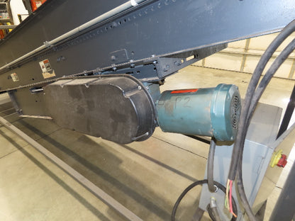 Alvey 28"x 17' Slider Bed 24" Belt Incline Conveyor Variable Speed Drive 460V