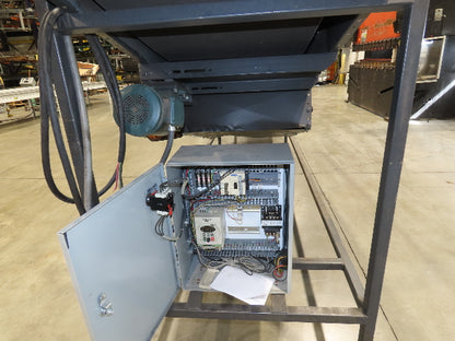 Alvey 28"x 17' Slider Bed 24" Belt Incline Conveyor Variable Speed Drive 460V