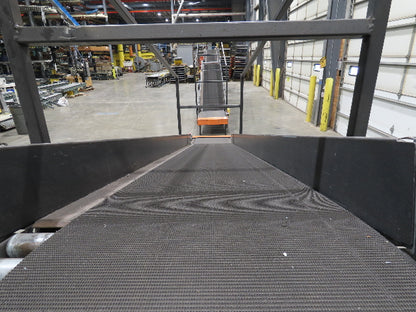 Alvey 28"x 17' Slider Bed 24" Belt Incline Conveyor Variable Speed Drive 460V