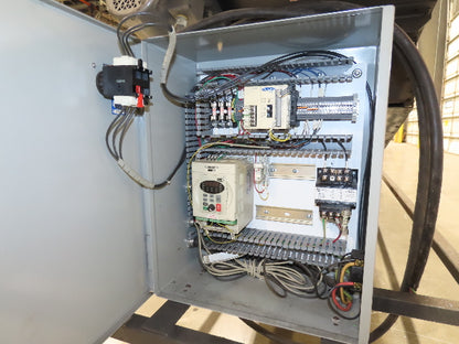 Alvey 28"x 17' Slider Bed 24" Belt Incline Conveyor Variable Speed Drive 460V