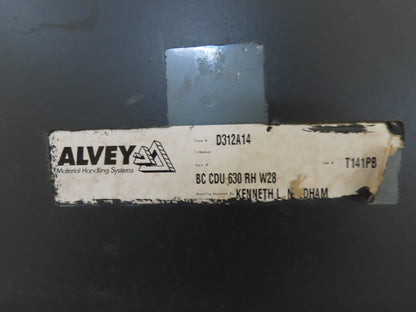 Alvey 28"x 17' Slider Bed 24" Belt Incline Conveyor Variable Speed Drive 460V