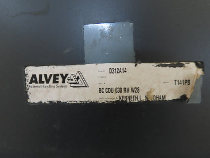 Alvey 28"x 17' Slider Bed 24" Belt Incline Conveyor Variable Speed Drive 460V