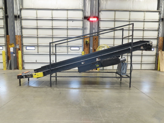 Alvey 28"x 17' Slider Bed 24" Belt Incline Conveyor Variable Speed Drive 460V
