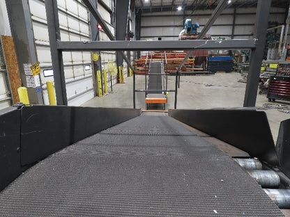 Alvey 28"x 17' Slider Bed 24" Belt Incline Conveyor Variable Speed Drive 460V