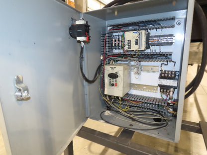 Alvey 28"x 17' Slider Bed 24" Belt Incline Conveyor Variable Speed Drive 460V