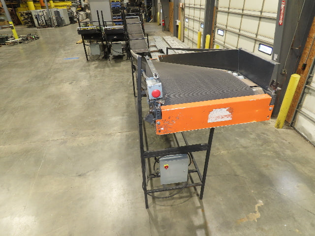 Alvey 28"x 17' Slider Bed 24" Belt Incline Conveyor Variable Speed Drive 460V