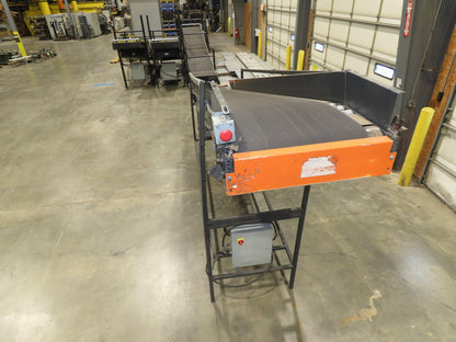 Alvey 28"x 17' Slider Bed 24" Belt Incline Conveyor Variable Speed Drive 460V