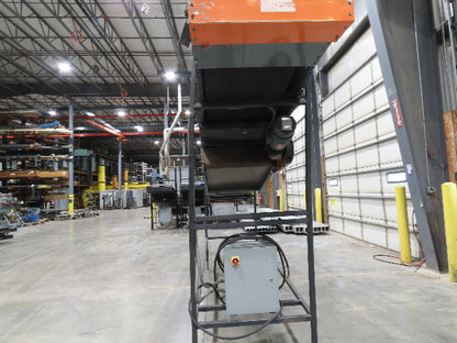 Alvey 28"x 17' Slider Bed 24" Belt Incline Conveyor Variable Speed Drive 460V