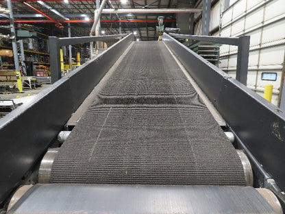 Alvey 28"x 17' Slider Bed 24" Belt Incline Conveyor Variable Speed Drive 460V