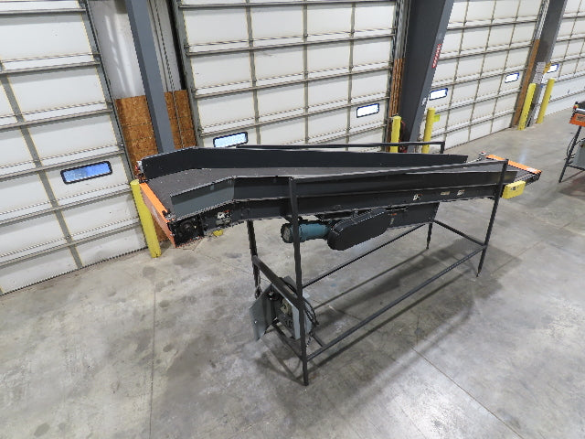 Alvey 28"x 17' Slider Bed 24" Belt Incline Conveyor Variable Speed Drive 460V