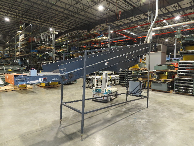 Alvey 28"x 17' Slider Bed 24" Belt Incline Conveyor Variable Speed Drive 460V