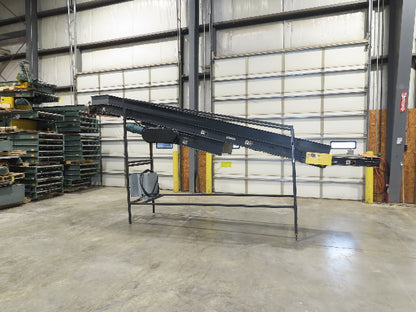 Alvey 28"x 17' Slider Bed 24" Belt Incline Conveyor Variable Speed Drive 460V