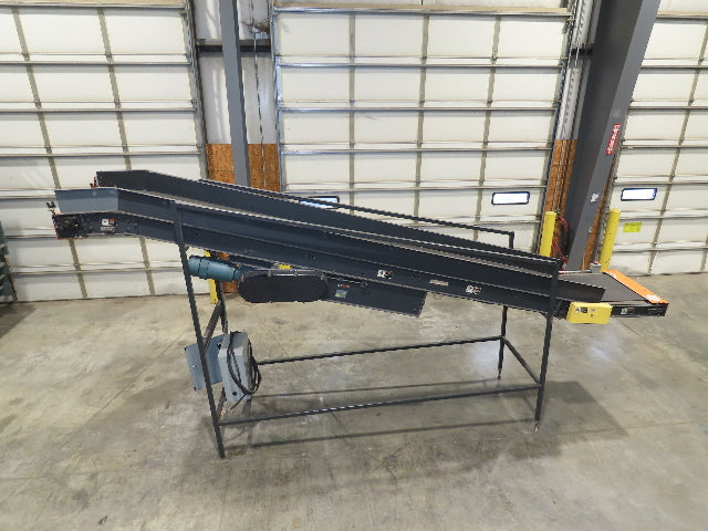 Alvey 28"x 17' Slider Bed 24" Belt Incline Conveyor Variable Speed Drive 460V