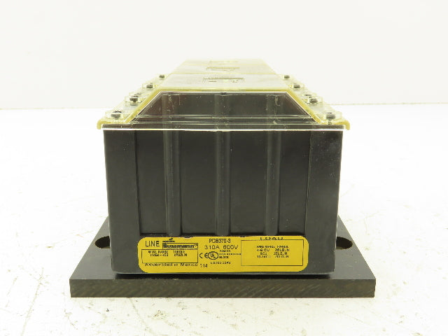 Bussmann PDB370-3 Power Distribution Block 3 Pole 600V 310A