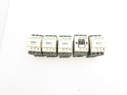 Schneider Electric LC1D09 Contactor 120V Coil 3 Pole Lot of 5