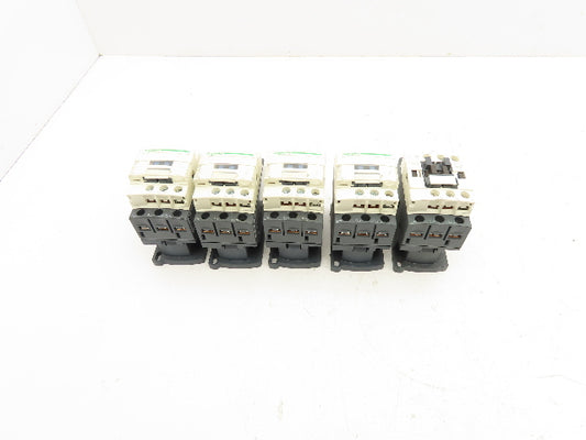 Schneider Electric LC1D09 Contactor 120V Coil 3 Pole Lot of 5