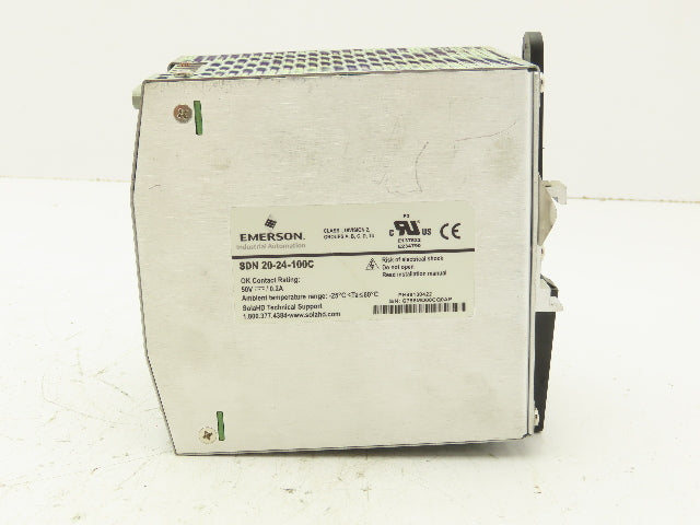 Sola Emerson SDN 20-24-100C PLC Power Supply 100-240V 5.6A