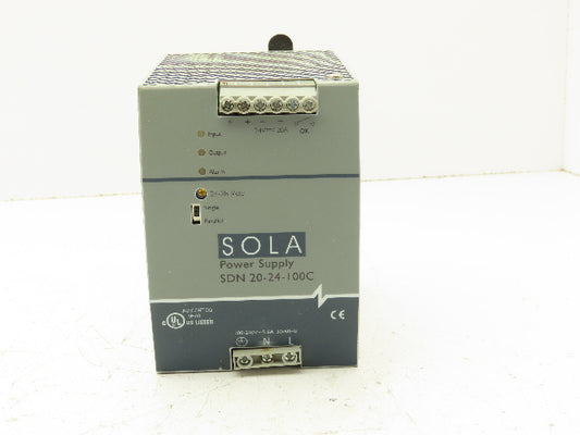Sola Emerson SDN 20-24-100C PLC Power Supply 100-240V 5.6A