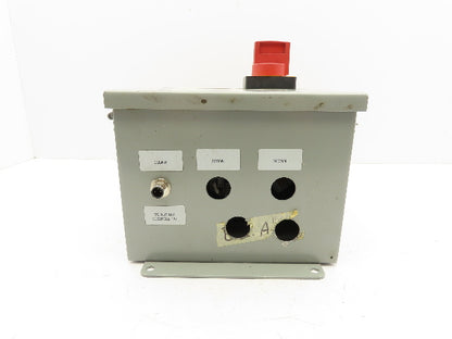 Dematic Manual Motor Circuit Breaker Contactor Disconnect Box 480V 140M-C2E-B40
