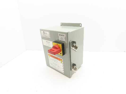 Dematic Manual Motor Circuit Breaker Contactor Disconnect Box 480V 140M-C2E-B40