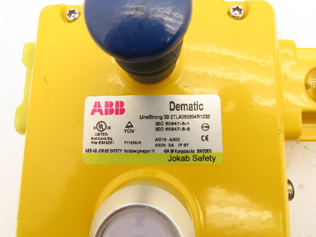 ABB Jokab Safety LineStrong3D Rope Pull Grab Cable Switch E-Stop 2TLA050204R1232