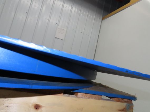 Vestil CA-KP-4848-4 Heavy Duty King Pin Carousel 48x48" 4000lb 1/4" Steel Plate