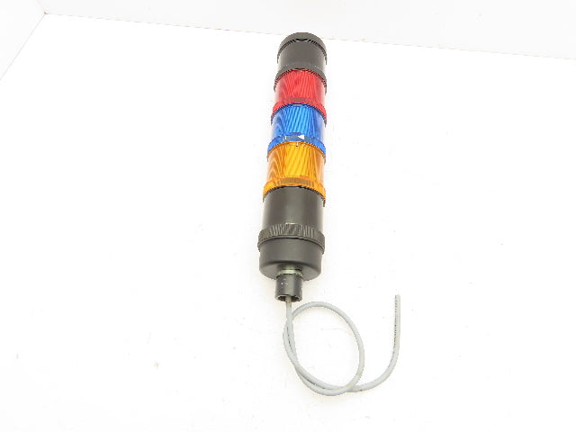 Pepperl+Fuchs VBA-4A-70MM VAZ-LED Stack Light Tower w/Horn Red Blue Amber 24V