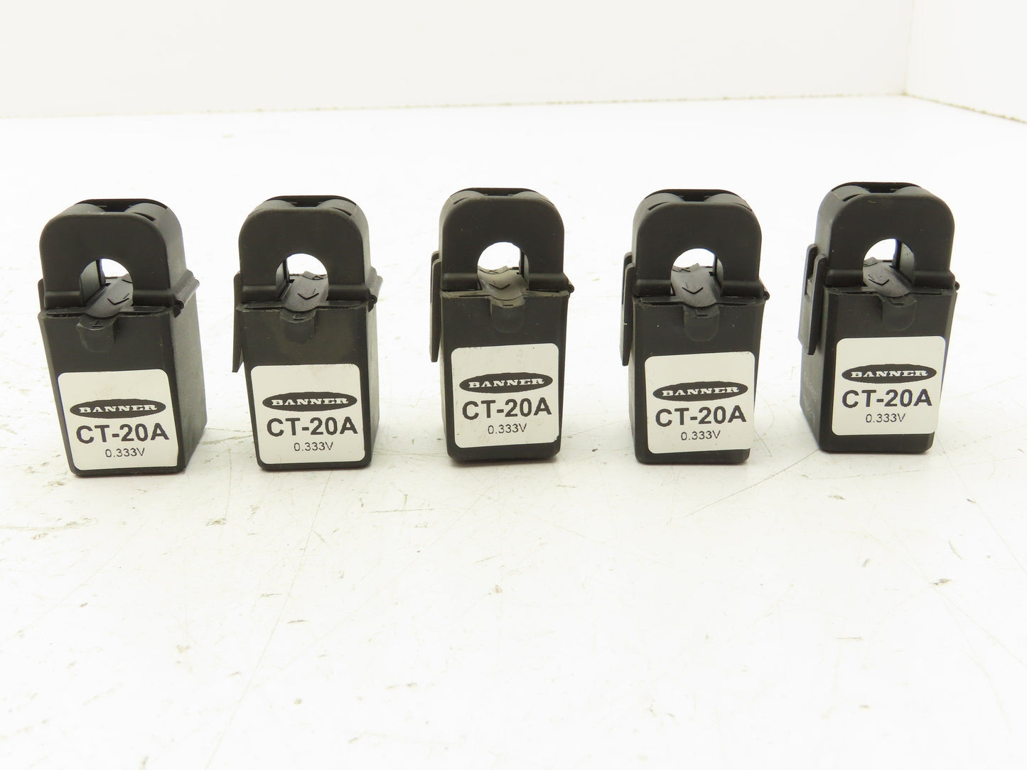 Banner CT-20A BWA Current Transformer 20 Amp Split Core Lot of 5