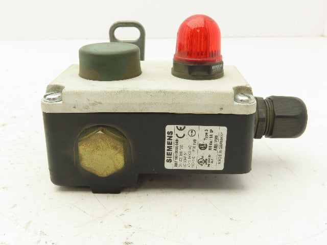 Siemens 38E7 160-1BD00-0A81 Rope Pull Grab Cable Switch 2-Way 3-Position 400V