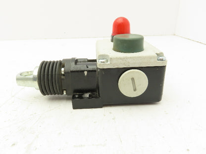 Siemens 38E7 140-1BD00-0A80 Rope Pull Grab Cable Switch E-Stop Spring Return
