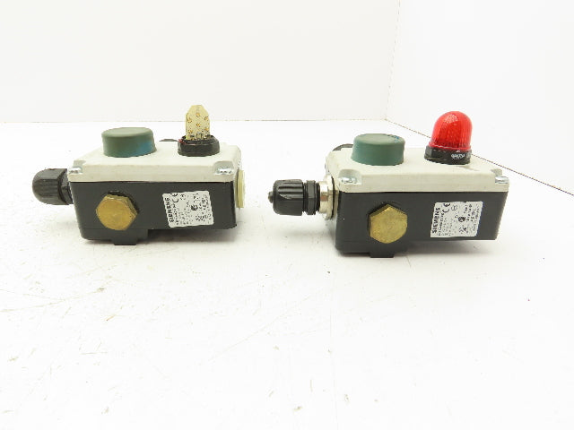 Siemens 38E7 140-1BD00-0A80 Rope Pull Cable Switch Spring Return  Lot of 2