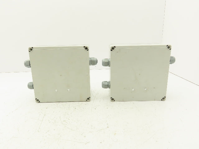 Hoffman 181810PCECC Polycarbonate Terminal Box 168.5x92mm Clear Cover Lot of 2