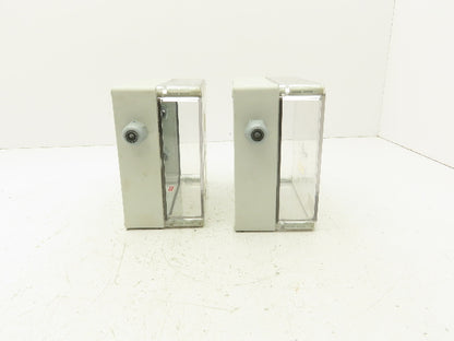 Hoffman 181810PCECC Polycarbonate Terminal Box 168.5x92mm Clear Cover Lot of 2