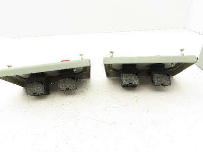 SCE-2PBI Pushbutton Control Station Enclosure Start/Stop 2-Button Box Lot of 2