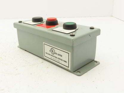 SCE-3PBI Pushbutton Control Station Enclosure Start/Stop/Reset 3-Button Box