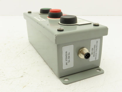 SCE-3PBI Pushbutton Control Station Enclosure Start/Stop/Reset 3-Button Box