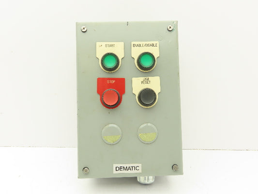SCE-6PBI Pushbutton Control Station Enclosure Start/Stop/Reset 6-Button Box
