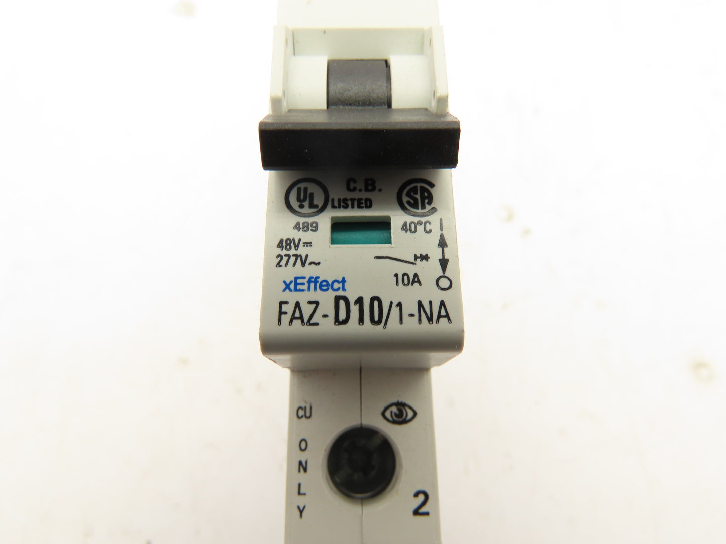 Eaton FAZ-D10/1-NA Circuit Breaker 1 Pole 10A Lot of 5