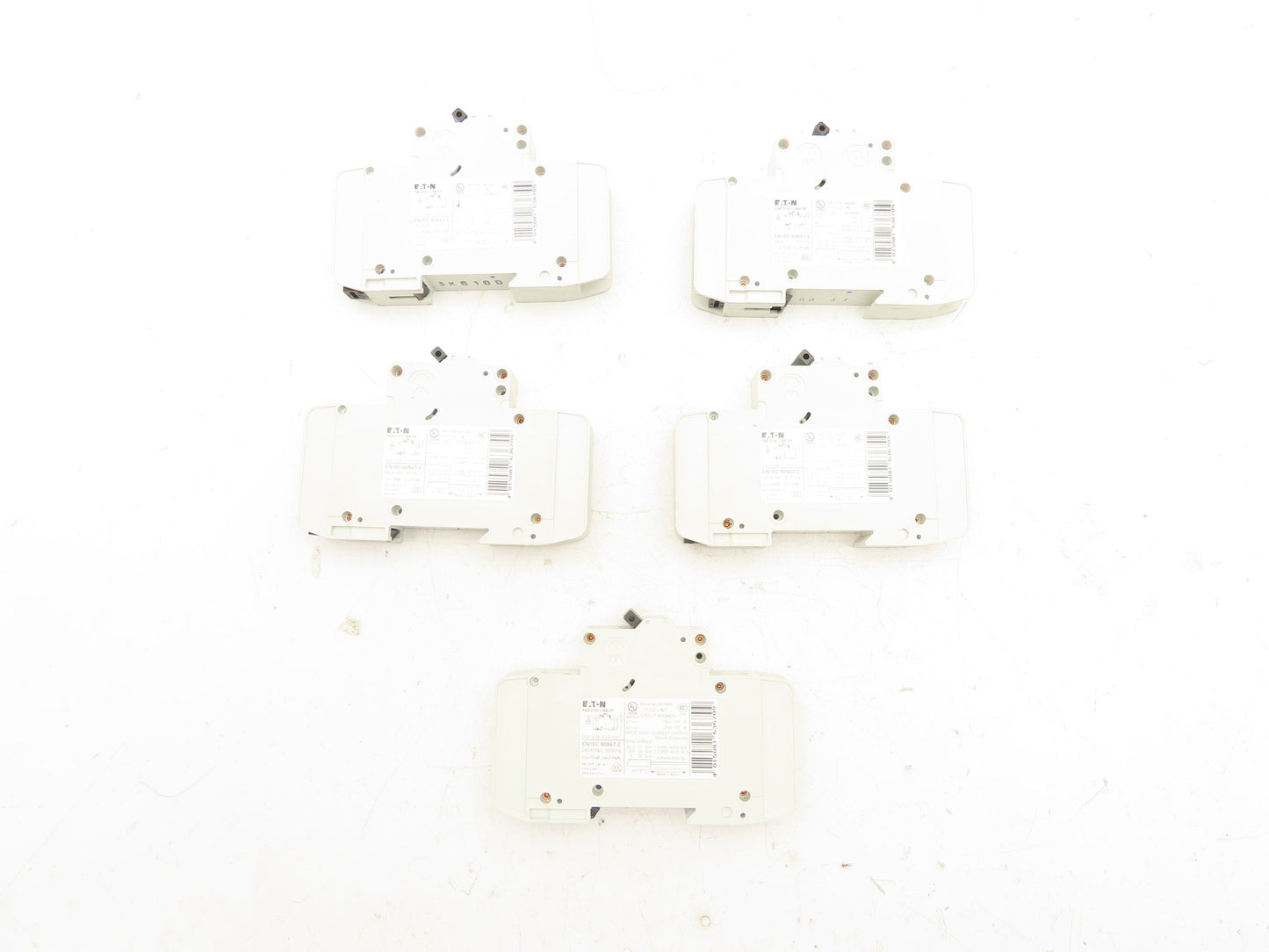 Eaton FAZ-D10/1-NA Circuit Breaker 1 Pole 10A Lot of 5