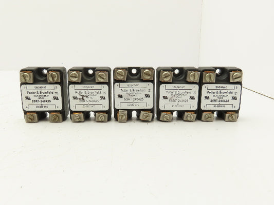 Potter Brumfield SSRT-240A25 Solid State Relay 25A 240V SCR 90-280VAC Coil