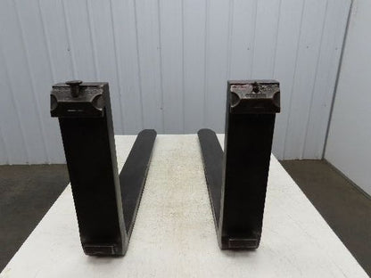 Cascade 5x42" Class 2 Steel Forklift Forks Tines 16" Carriage 1-Pair