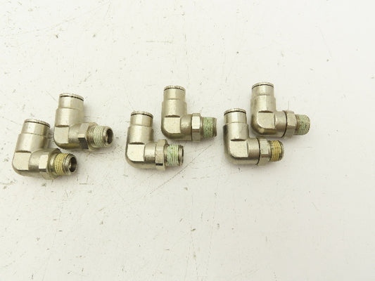 Norgren 101471238 Pneufit Swivel Male Elbow 12mm OD Tube 3/8" BSPT Lot of 6
