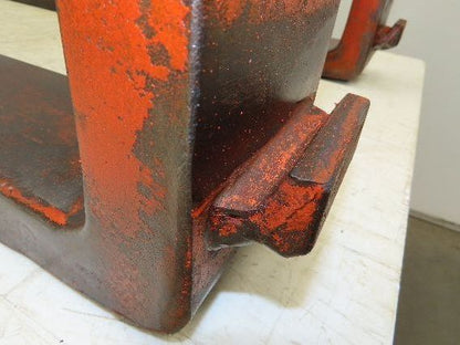 5x42" Class 2 Orange Steel Forklift Forks Tines 16" Carriage 1-Pair