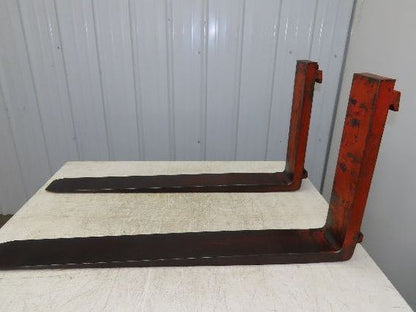 5x42" Class 2 Orange Steel Forklift Forks Tines 16" Carriage 1-Pair
