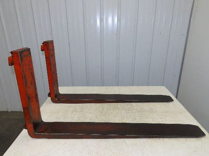 5x42" Class 2 Orange Steel Forklift Forks Tines 16" Carriage 1-Pair
